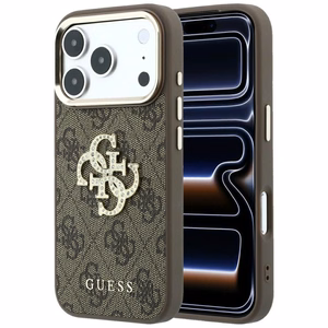 Ümbris mudelile IPHONE 18 Pro Max/17 Pro Max (Big Strass Logo 4G) (värv: pruun)