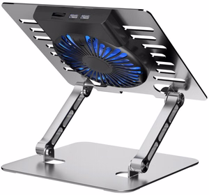 Jahutusalus reguleeritav sülearvutile ART P12 1 x USB A LED alumiinium