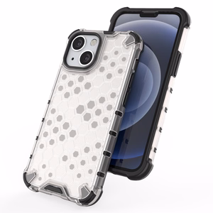 Honeycomb Case броневой чехол с TPU бампером для iPhone 13 mini чёрный