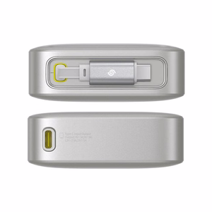 Power Bank Baseus "Free2Pull" Grey 10000mAh 30W (PD) + integruoted "Type-C" cable