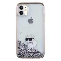 KARL LAGERFELD ümbris jaoks IPHONE 11 KLHCN61LKCNSK (Liquid Glitter C) läbipaistev