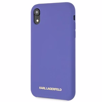 Karl Lagerfeld Silicone iPhone Xr Ümbris - lilla