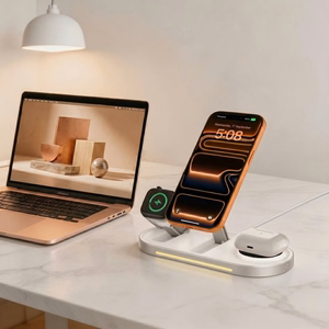 Tech-Protect A51 MagSafe 3-in-1 25W QI2.2 беспроводное зарядное устройство - белый