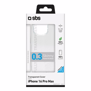 SBS Skinny ümbris iPhone 16 Pro Max - läbipaistev