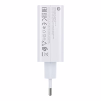XIAOMI original laadija USB A QC3.0 3A 120W MDY-14-EE valge bulk