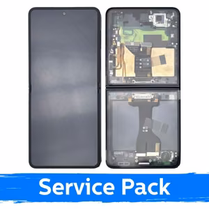 LCD Ekraan Samsung F766 Z Flip7 (sisemine) raamiga / Jet Must / (Service Pack)