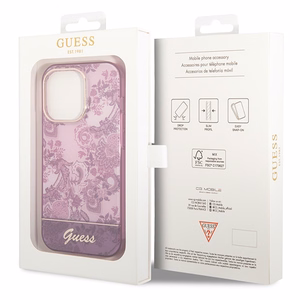 Guess Porcelain Collection ümbris jaoks iPhone 14 Pro Max - fuchsia