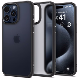 Spigen Ultra Hybrid iPhone 15 Pro Ümbris - Clear must