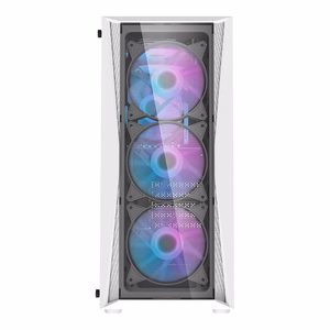 Darkflash DK352 Plus computer ümbris (must and valge) + 4 ARGB fans