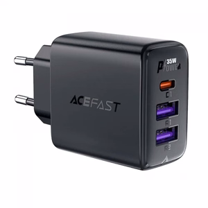 Laadija Acefast A57 must 35W (PD / 2xQC3.0)
