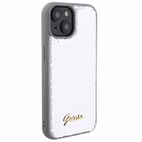 GUESS ümbris jaoks IPHONE 13 / 14 / 15 GUHCP15SPSFDGSS (Sequin Script Metal) hõbedane