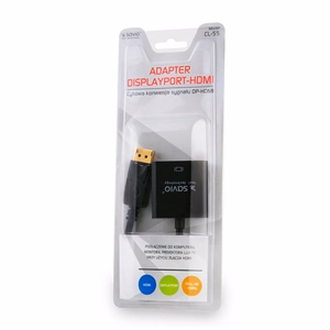 Savio CL-55 videokaabli adapter 0,2 m DisplayPort HDMI Type A (Standard) must