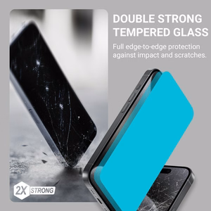 Crong EasyShield 2-Pack karastatud ekraanikaitseklaasid seadmele iPhone 16 / 15, 2 tk