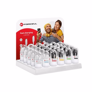 Kaabel USB A to USB C Forcell F-Energy 2,1A Tube 1 m C319 czarny