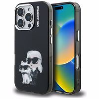 Karl Lagerfeld IML Aquarelle Karl & Choupette & Logo iPhone 16 Pro Ümbris must