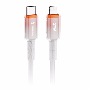 Kaabel USB C to Lightning Forcell F-Energy PD 3A 27W Gradient 1 m C356 valge