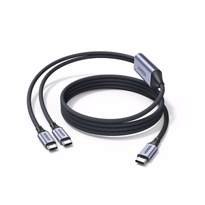 Ugreen 2in1 USB-C kaabel - 2xUSB-C PD 140W 2m - must