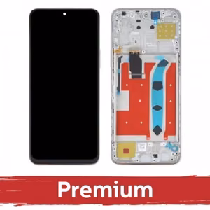 LCD ekraan, ühilduv Huawei Honor X8 (4G) mudeliga, must, koos raamiga, OEM