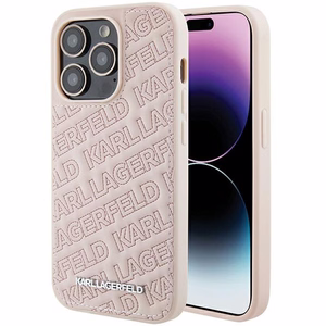 Karl Lagerfeld Quilted K Pattern чехол для iPhone 15 Pro Max - розовый
