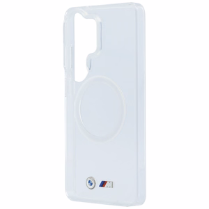 BMW IML Shockproof Metal Logo MagSafe Ümbris for Samsung Galaxy S26 Ultra - läbipaistev