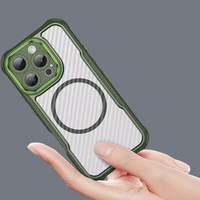 Leading Series MagSafe Silicone Ümbris jaoks iPhone 16 Pro - Roheline