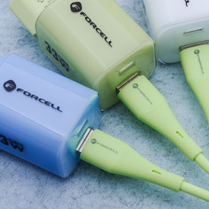 Кабель USB C to USB C Forcell F-Energy QC4.0 PD 3A 60W Silicone 1 m C344 зелёный