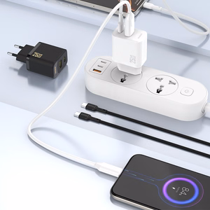 Dudao A26T GaN 25W USB-A, USB-C Laadija - must