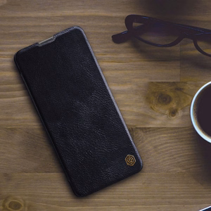 Чехол-книжка Nillkin Qin для Xiaomi Redmi Note 11T 5G / Note 11S 5G / Note 11 5G (China) / Poco M4 Pro 5G с защитой камеры коричневый
