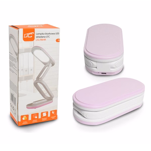 Kokkupandav LED laualamp 10W, 3000/4500/6000K, 1200mAh, roosa, LTC