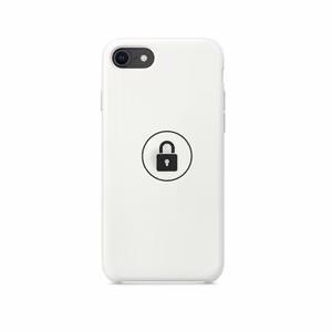 Telefoniümbris "Silicone Case" mudelile Apple iPhone SE 2020 / valge / pakendis
