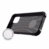 Hübriidarmor ümbris Tugev vastupidav kate iPhone 12 Pro Maxile must