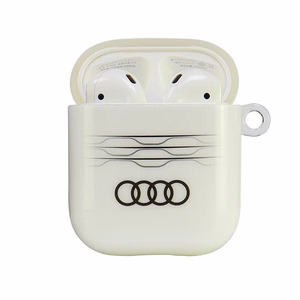 Audi IML Geometric Pattern Ümbris jaoks AirPods 1 / 2 - valge