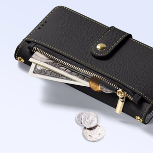 Dux Ducis Lawa Leather Ümbris jaoks iPhone 15 - Must