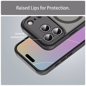 Must magnetiline matt kukkumiskindel PC- ja TPU-ümbris iPhone 18 Pro / 17 Pro jaoks
