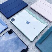 Stand Tablet Case Smart Cover ümbris iPad Pro 12.9 '' 2021/2020 stendi funktsiooniga roheline