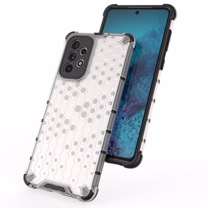 Honeycomb case бронированный чехол с гелевой рамкой для Samsung Galaxy A73 прозрачный