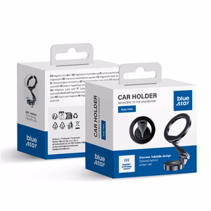 Car hoidja for dashboard sinine STAR Easy Wiev ühilduv MagSafe must