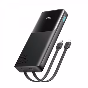 Akupank Joyroom JR-PBF19 must 10000mAh 22.5W (PD / QC3.0) + integreeritud Type-C / Lightning kaablid