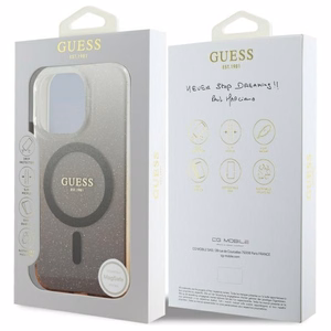 Guess IML Glitter Gradient MagSafe iPhone 16 Pro Ümbris - Brown