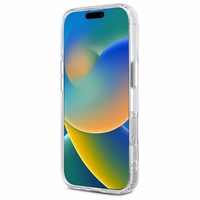 Karl Lagerfeld IML Metal Karl&Choupette Head MagSafe Ümbris jaoks iPhone 16 Pro Max - valge