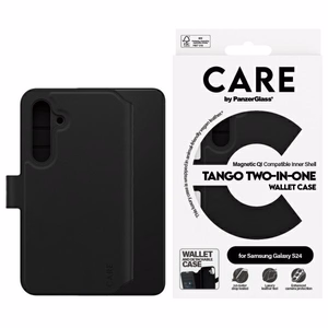 CARE by PanzerGlass Feature Tango 2in1 Wallet Ümbris jaoks Samsung Galaxy S24 - Must