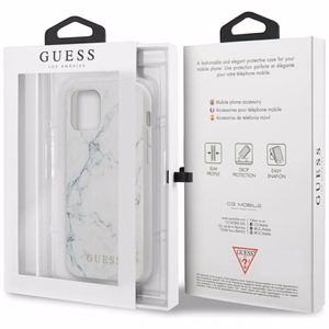 Guess Marble Чехол для iPhone 12 mini 5.4" - белый