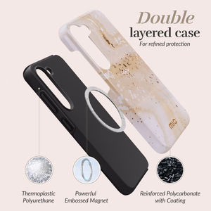 MIO Gold Marble Magsafe ümbris Samsung S24 FE 5G