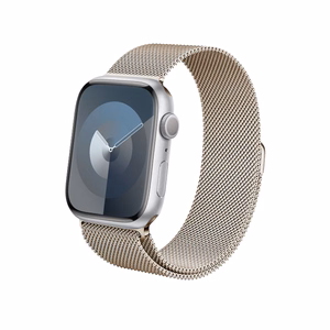Crong Milano Steel roostevabast terasest rihm Apple Watch 38 / 40 / 41 / 42 mm kellale, Champagne värvitoonis