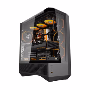 Darkflash DY460 computer ümbris (Must) + 4 ARGB fans