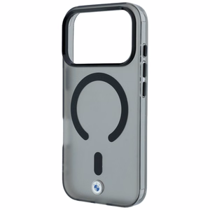 BMW Sign Frosted IML & MetalL Logo MagSafe ümbris mudelile iPhone 17 Pro Max / 18 Pro Max – must