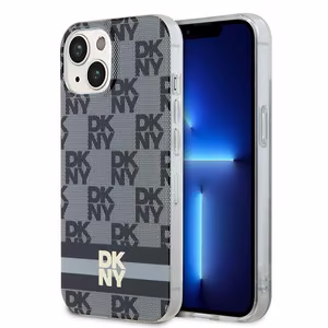 DKNY IML Checkered Mono Pattern & Printed Stripes MagSafe Ümbris jaoks iPhone 15/14/13 - Must