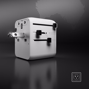 SBS Travel Adapter 2xUSB-C 1xUSB-A Universal - Valge