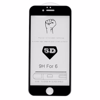 Karastatud klaas Full Glue 5D jaoks IPHONE 6 (4,7") Must