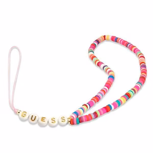 GUESS phone strap GUSTGMPP multicolor roosa